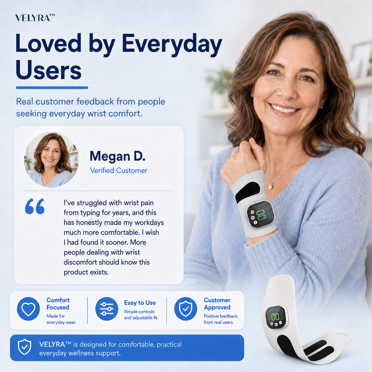 Velyra™ Smart EMS Hand & Wrist Massager