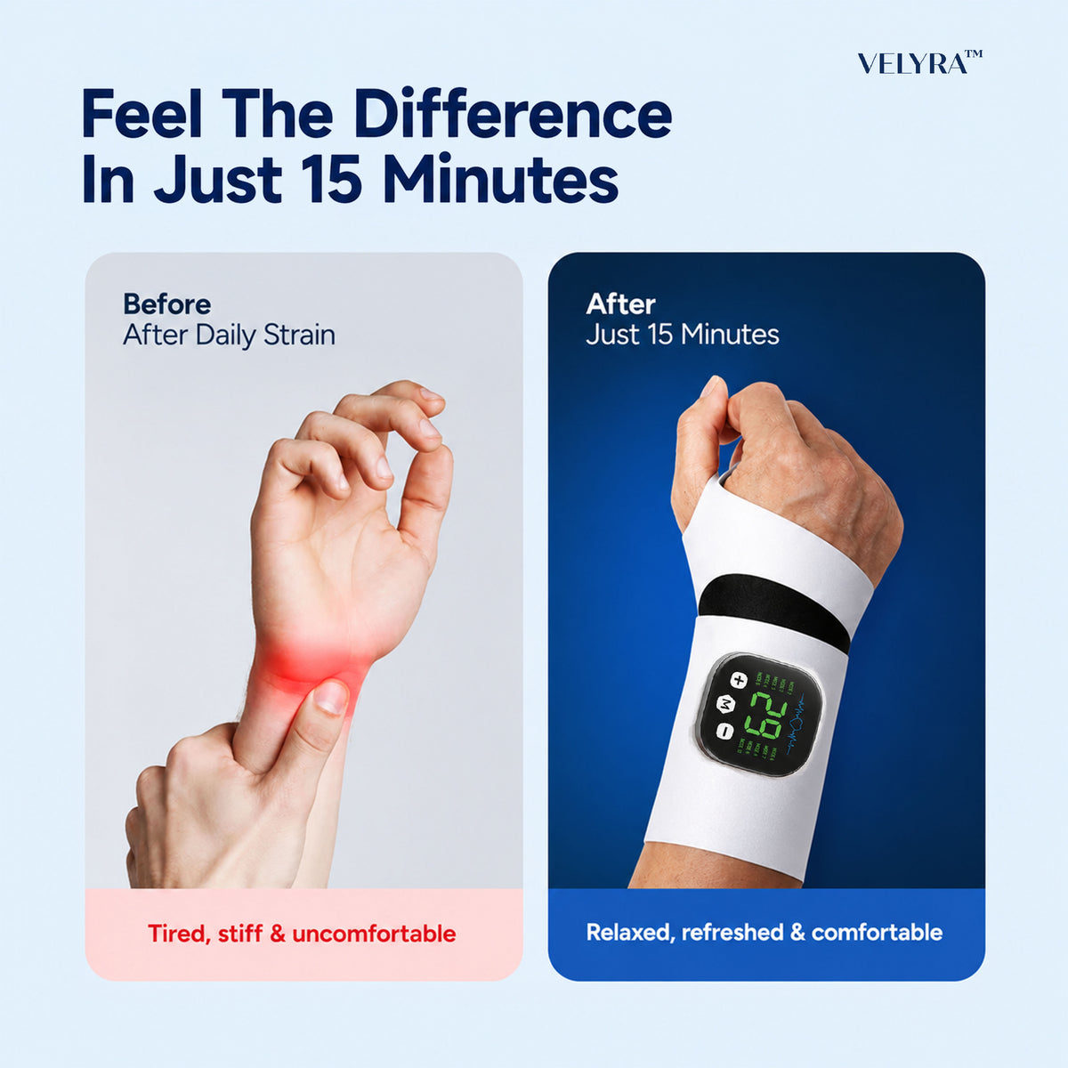 Velyra™ Smart EMS Hand & Wrist Massager